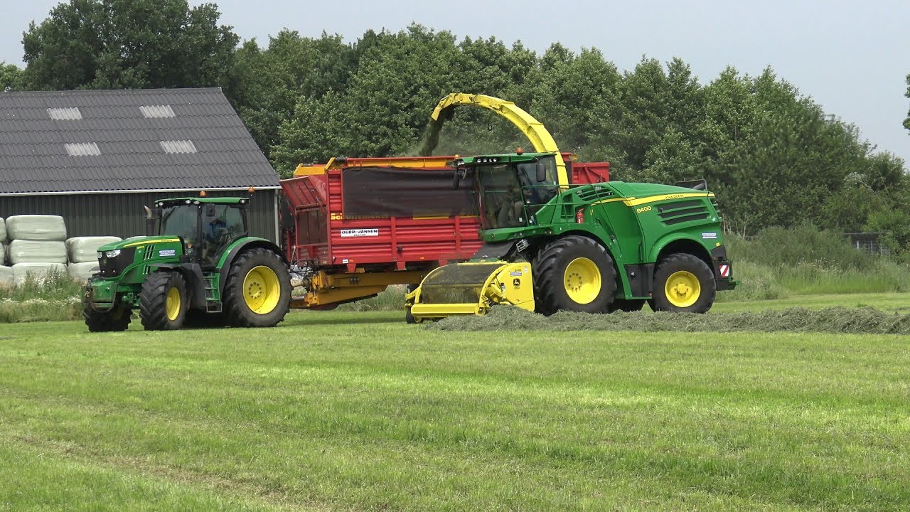 Loonbedrijf Jansen Heeten - Een middag gras hakselen & inkuilen (deel 1/2) (2017)