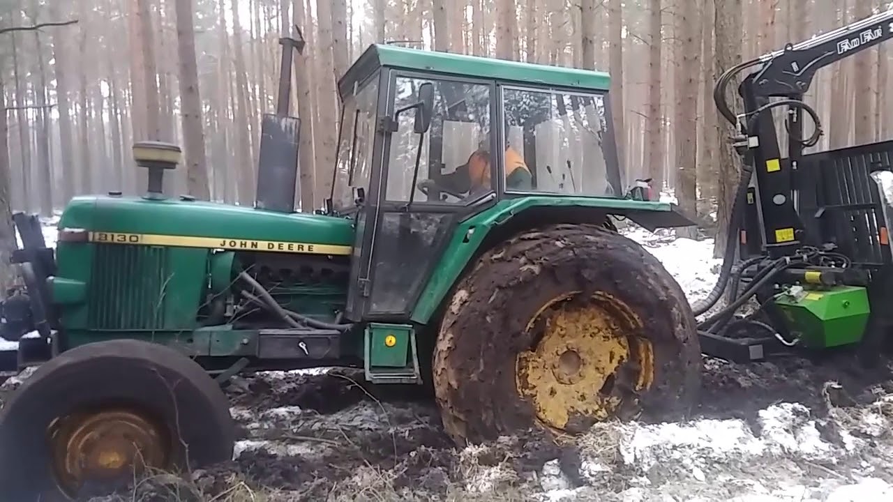 John Deere 3130 Stuck In The Forest