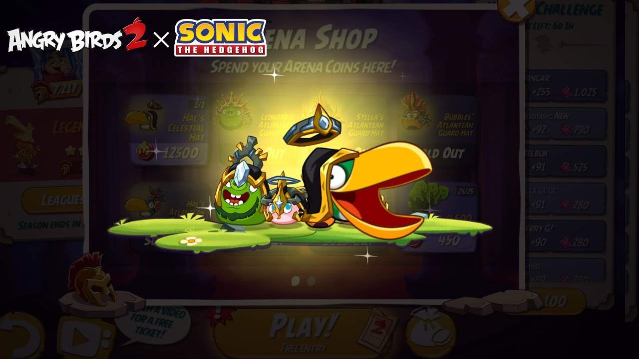 The Celestial Hat Set |  ANGRY BIRDS 2 THE ARENA STREAK 5