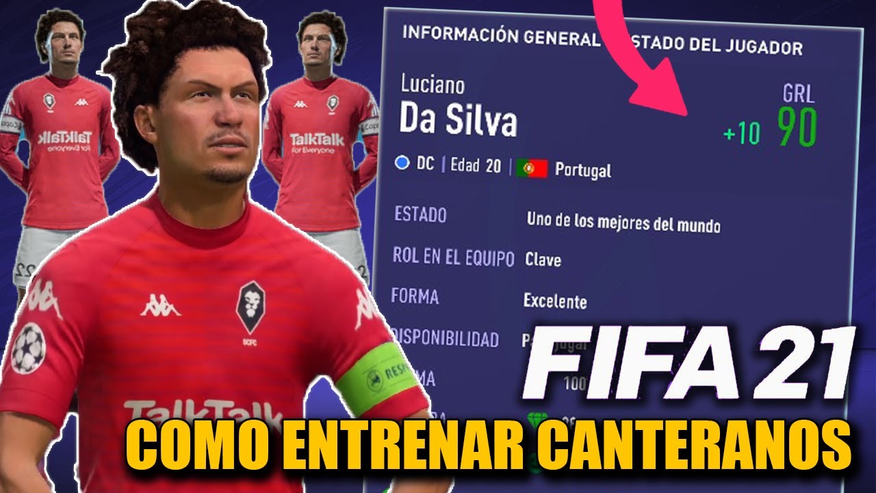 COMO HACER CRECER RAPIDAMENTE A TUS CANTERANOS EN MODO CARRERA - FIFA 21