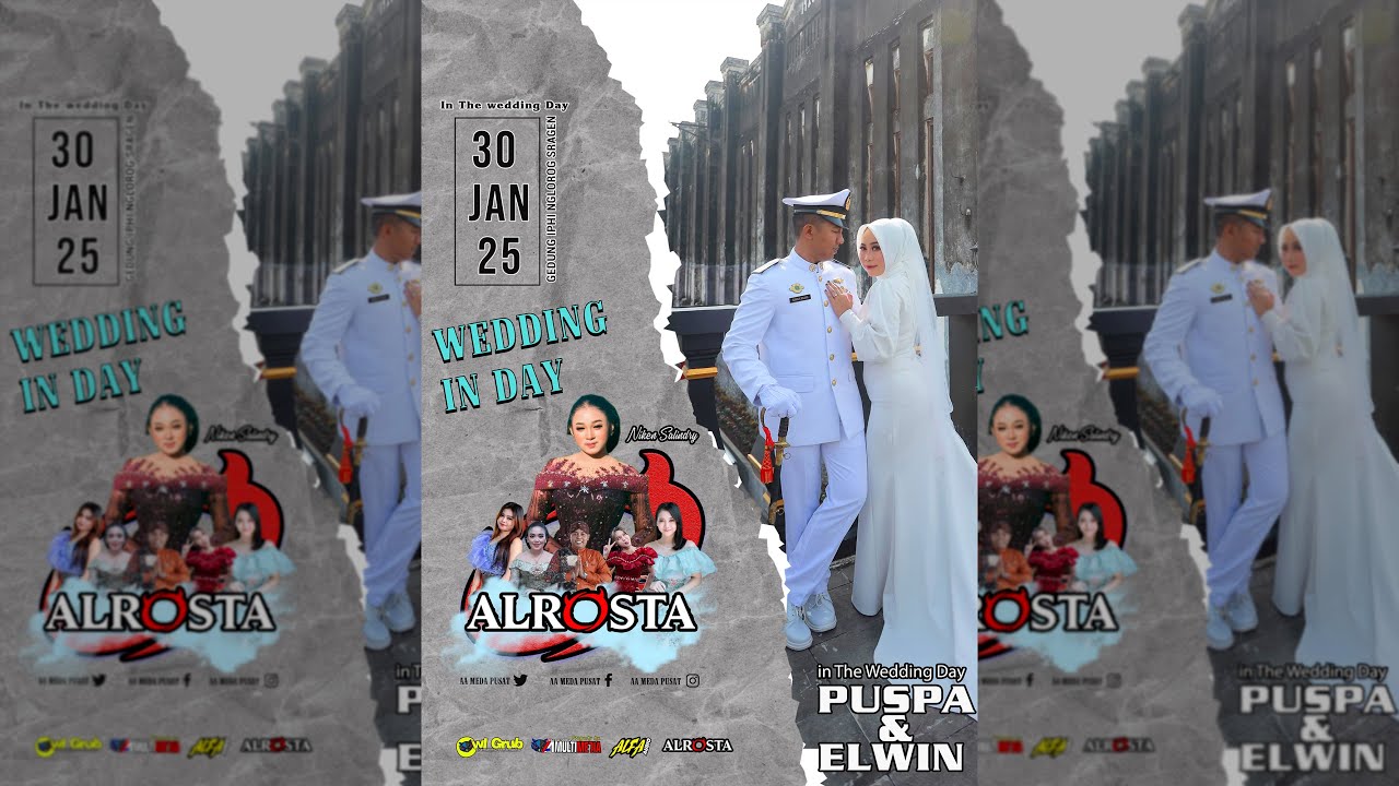 🔴LIVE ALROSTA DONGKREK II WEDDING ELWIN & PUSPA II ALFA AUDIO RT1 (BANgLANDO II AA MEDIA 01 NYENI