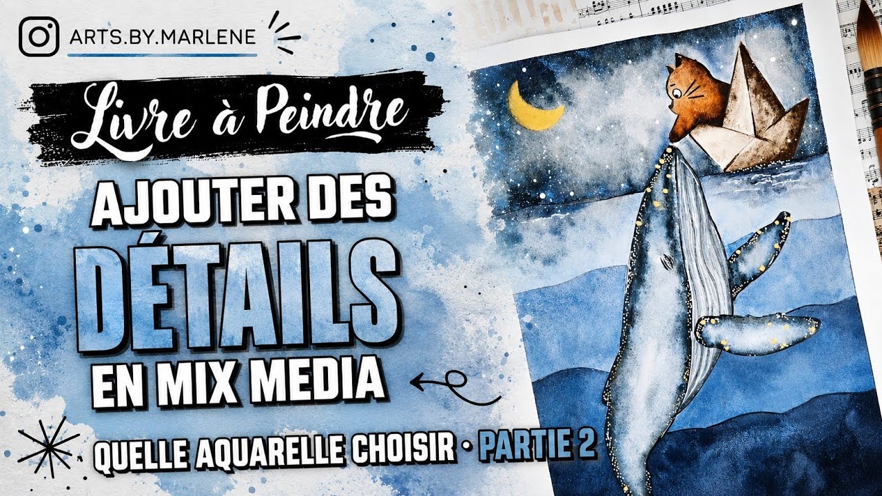 Mettre en couleur les illustrations de Julia Davila Lampe partie 2 aquarelle et crayons de couleur