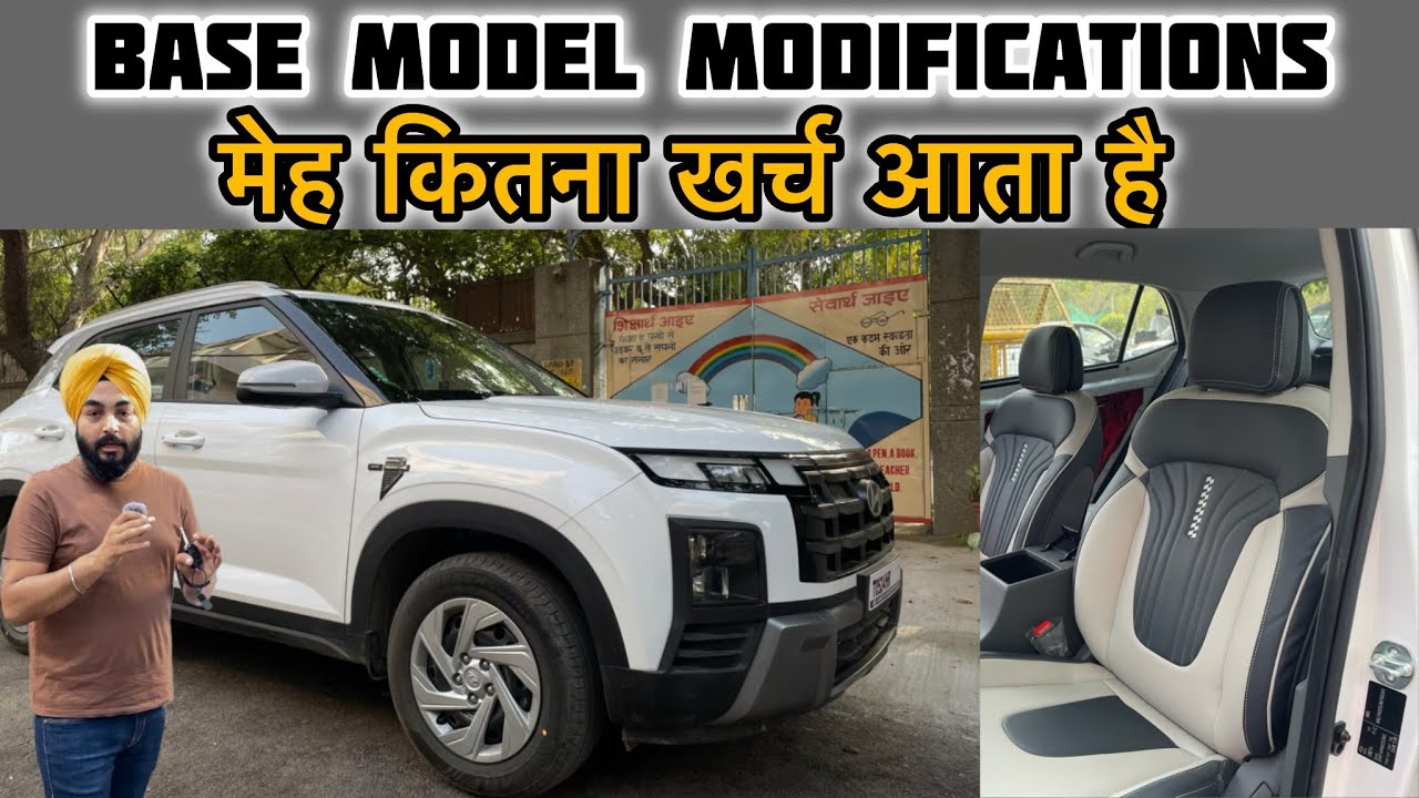 How much does it cost to modify a base model Creta? Creta modifications✅creta best android stereo