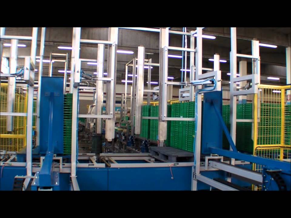 Fully automatic crates washing line (Milano), by Servi-Tech