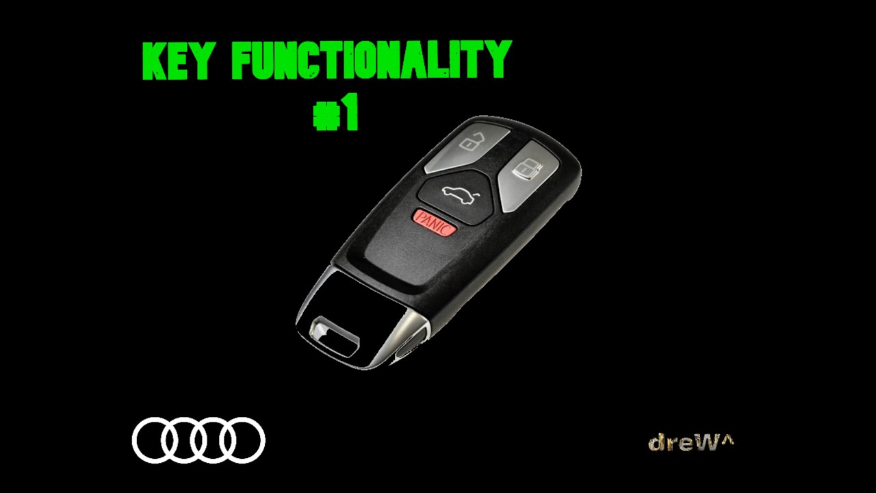Audi A4 B9. Функції кнопок брелока #1