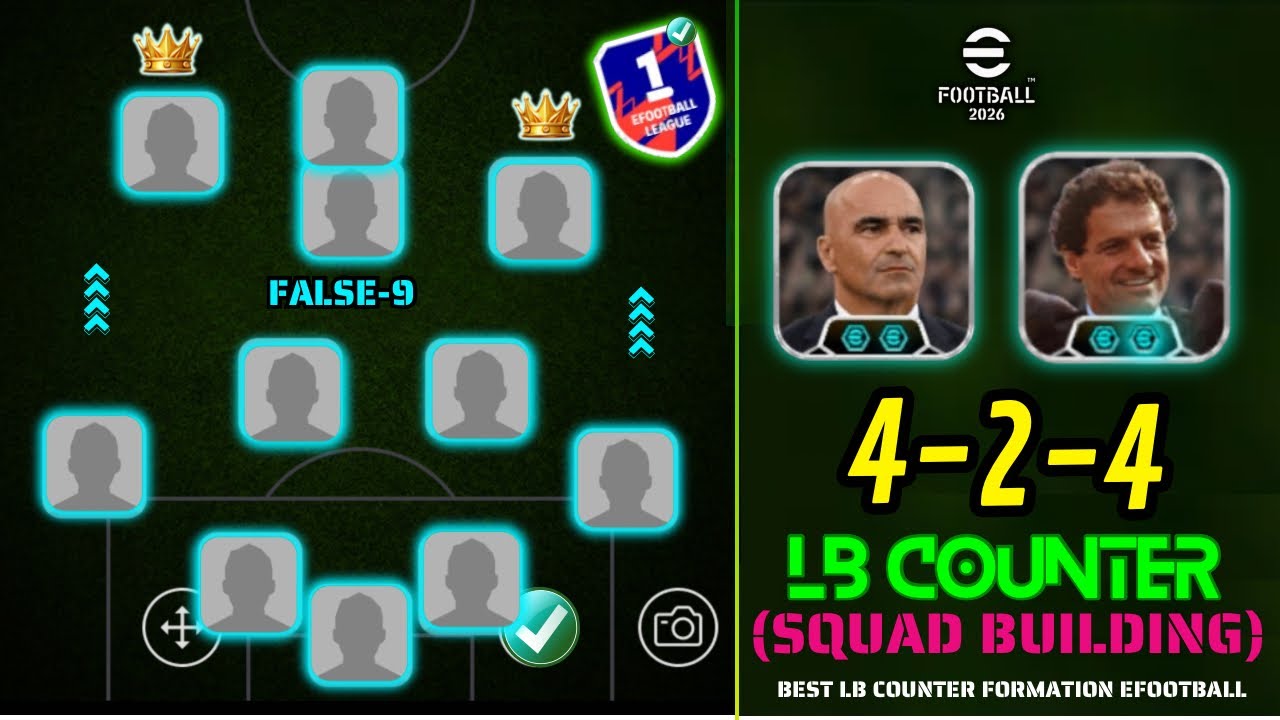 BROKEN 4-2-4 🥵💥Лучшая расстановка для контратак с длинными пасами | Лучшая команда для контратак ...