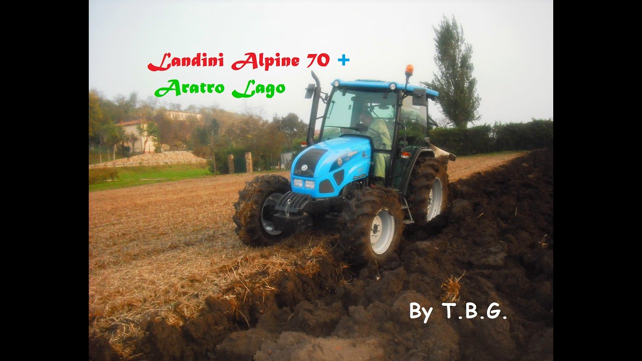 Aratura con Landini Alpine 70 + Aratro Lago