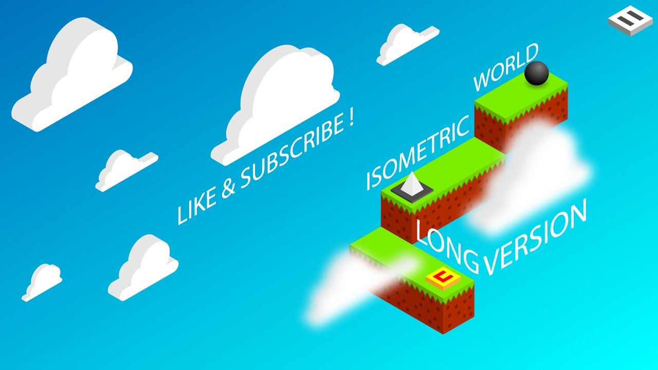 Adobe illustrator tutorial How to draw isometric game world (Long Version)
