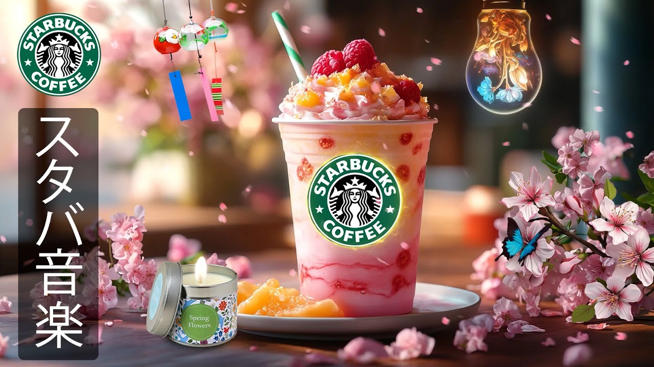 【スタバ BGM】【途中広告なし】爽やかな朝のスターバックス音楽｜リラックスできるジャズBGMが集中力とエネルギーを高め、静かなカフェ気分で作業がはかどる