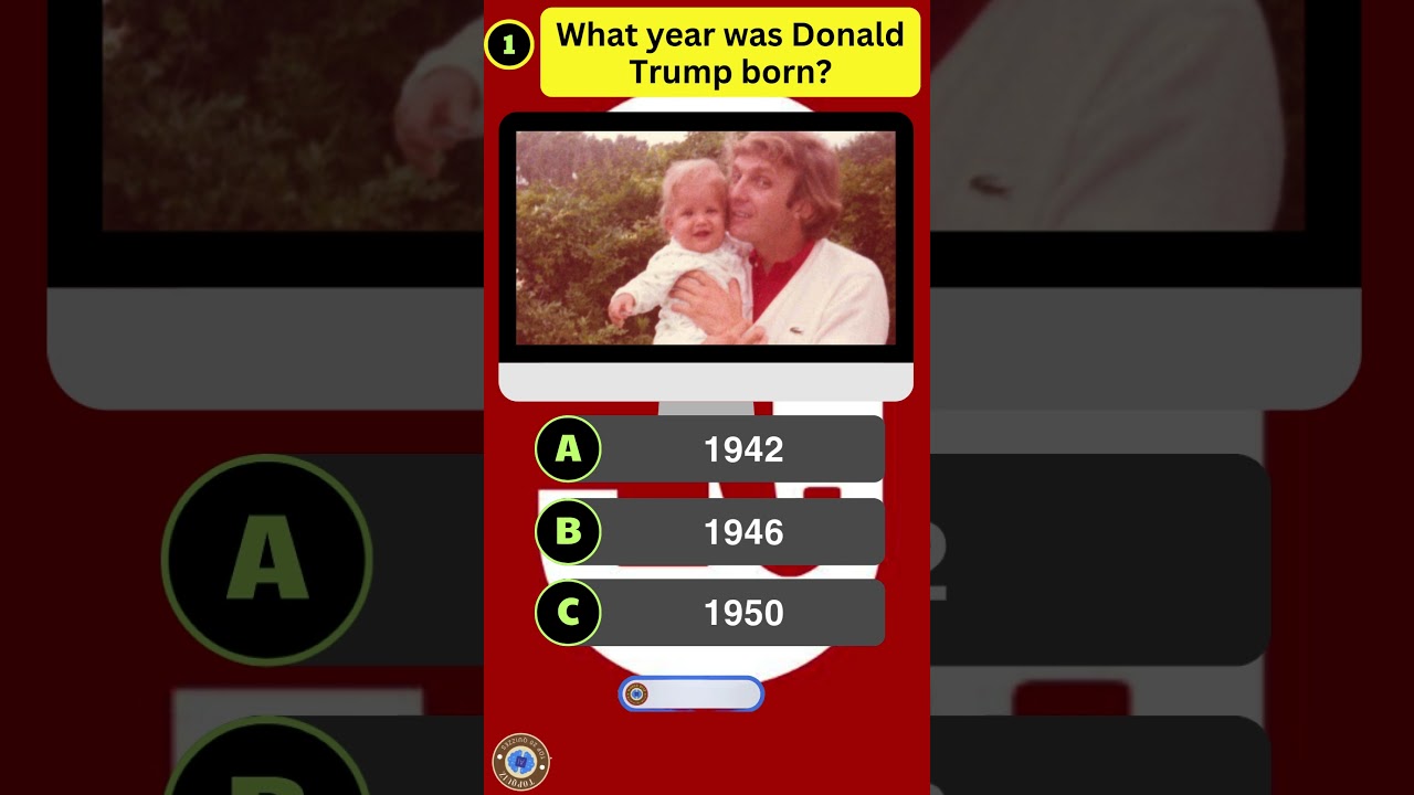 When Was Donald Trump Born? 🎂🇺🇸 Discover the Year! #worldquiz