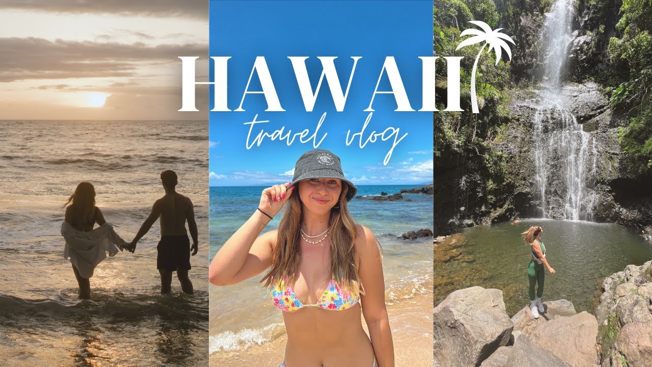 HAWAII TRAVEL VLOG - come work with me in Maui! Road to Hana, meeting over 30 sea turtles, & more!