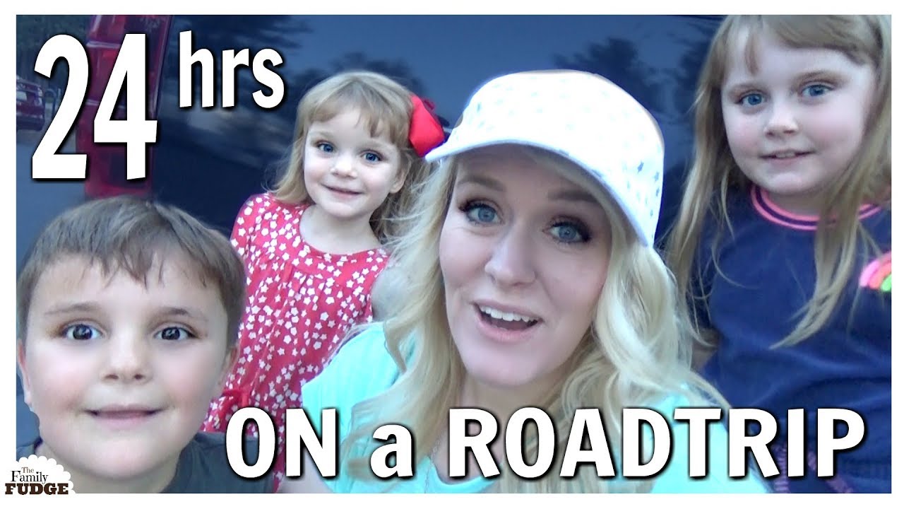 24 HOURS WITH 4 KIDS ON A ROAD TRIP!