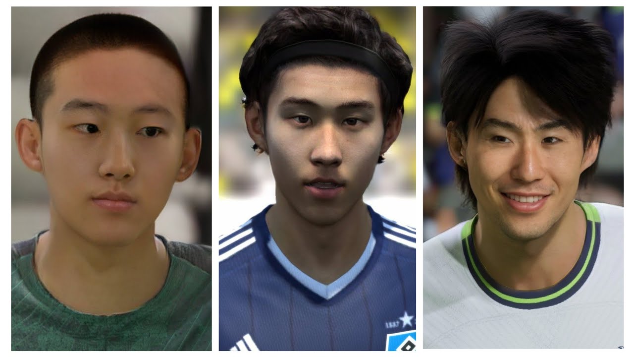 Heung Min Son Face Evolution FIFA 12 to FIFA 23