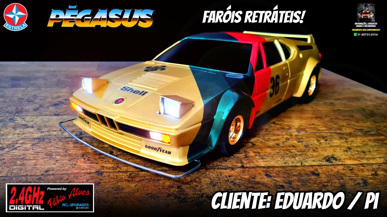 PEGASUS ESTRELA - SISTEMA DIGITAL E FARÓIS RETRÁTEIS + ESTÉTICA COMPLETA - CLIENTE: EDUARDO / PI