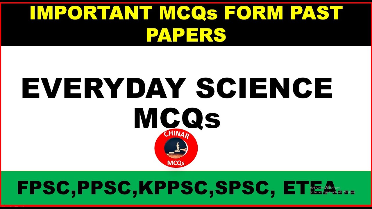 Everyday Science MCQs |Everyday Science MCQs For NTS |General Science MCQs |Everyday science for CSS