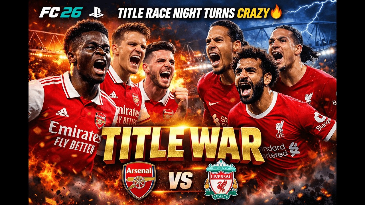 Title Race Night Turns Crazy 🔥 | FC 26 PS5 Arsenal vs Liverpool