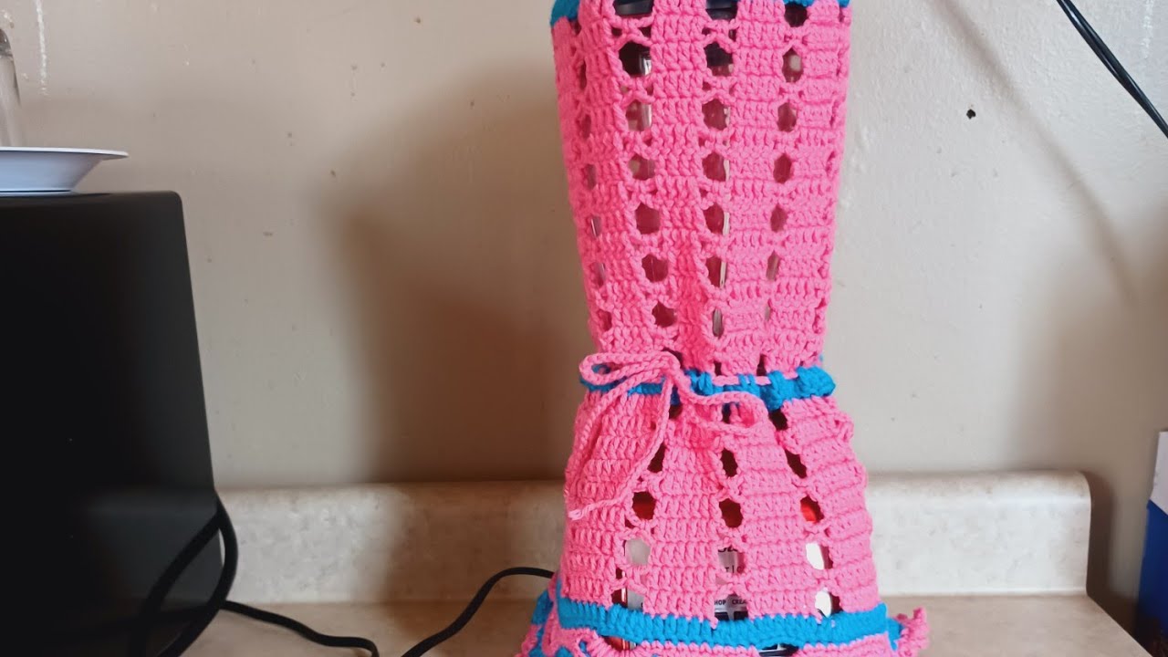 Vestido para licuadora tejido a crochet paso a paso