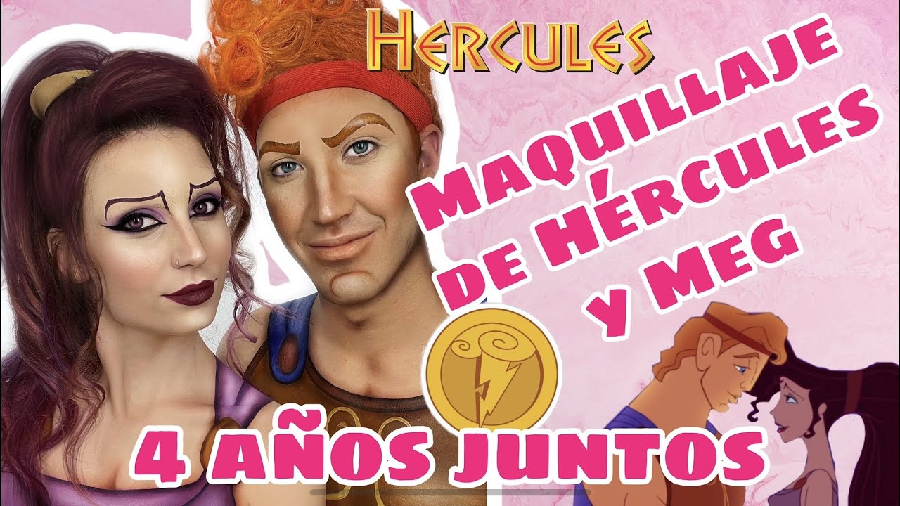 MI NOVIO Y YO NOS MAQUILLAMOS DE HERCULES Y MEG - 4 AÑOS JUNTOS - NURIA ADRAOS
