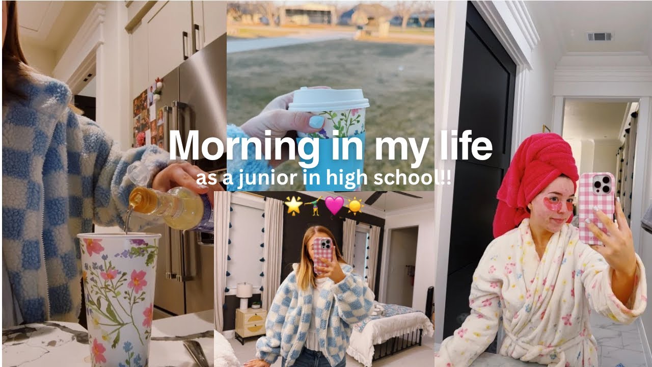 JUNIOR YR MORNING IN MY LIFE | Healthy habits, journaling, and romanticizing 🩷🤸‍♀️