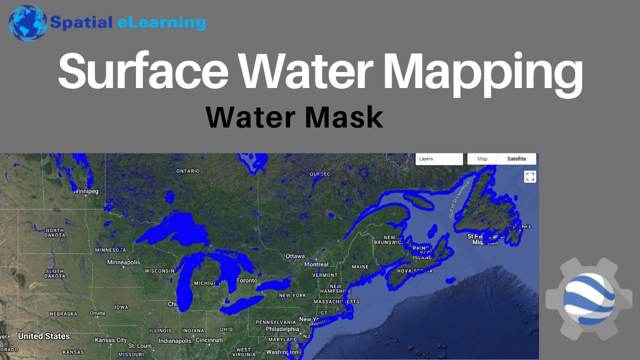 Mapping Surface Water Mask on Google Earth Engine Cloud Computing