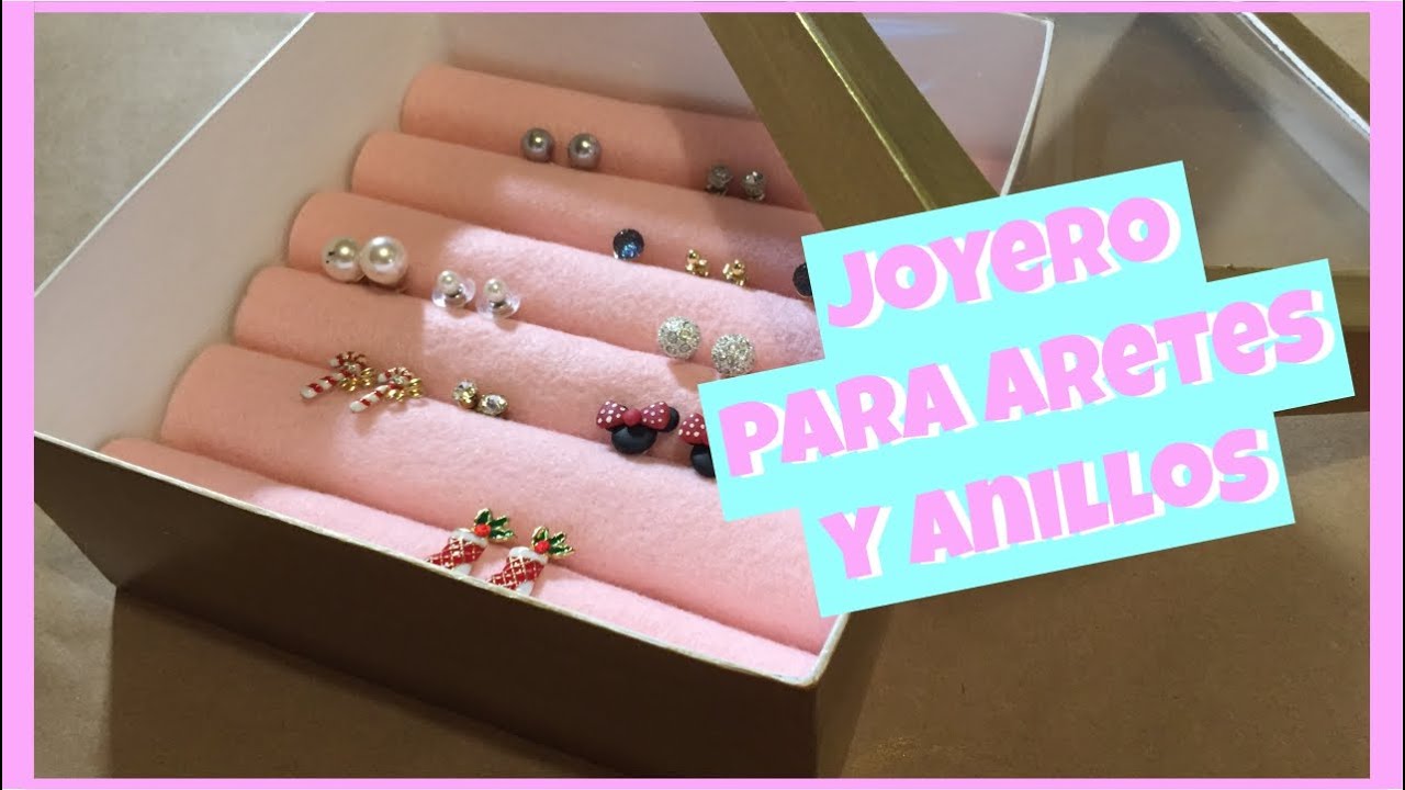 DIY Una forma súper fácil de hacer un joyero para aretes y anillos