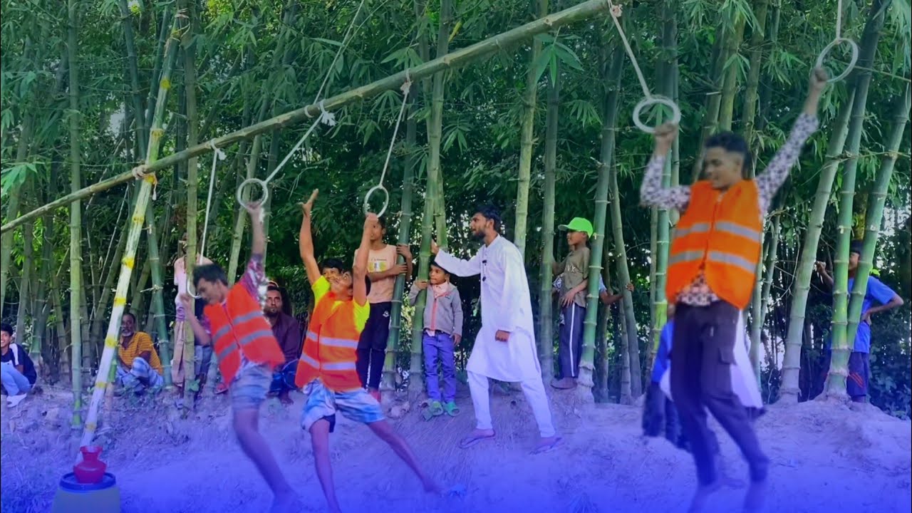 বাঁশের উপর হাঁটা চ্যালেঞ্জ | কলশি মাথায় রেখেই!