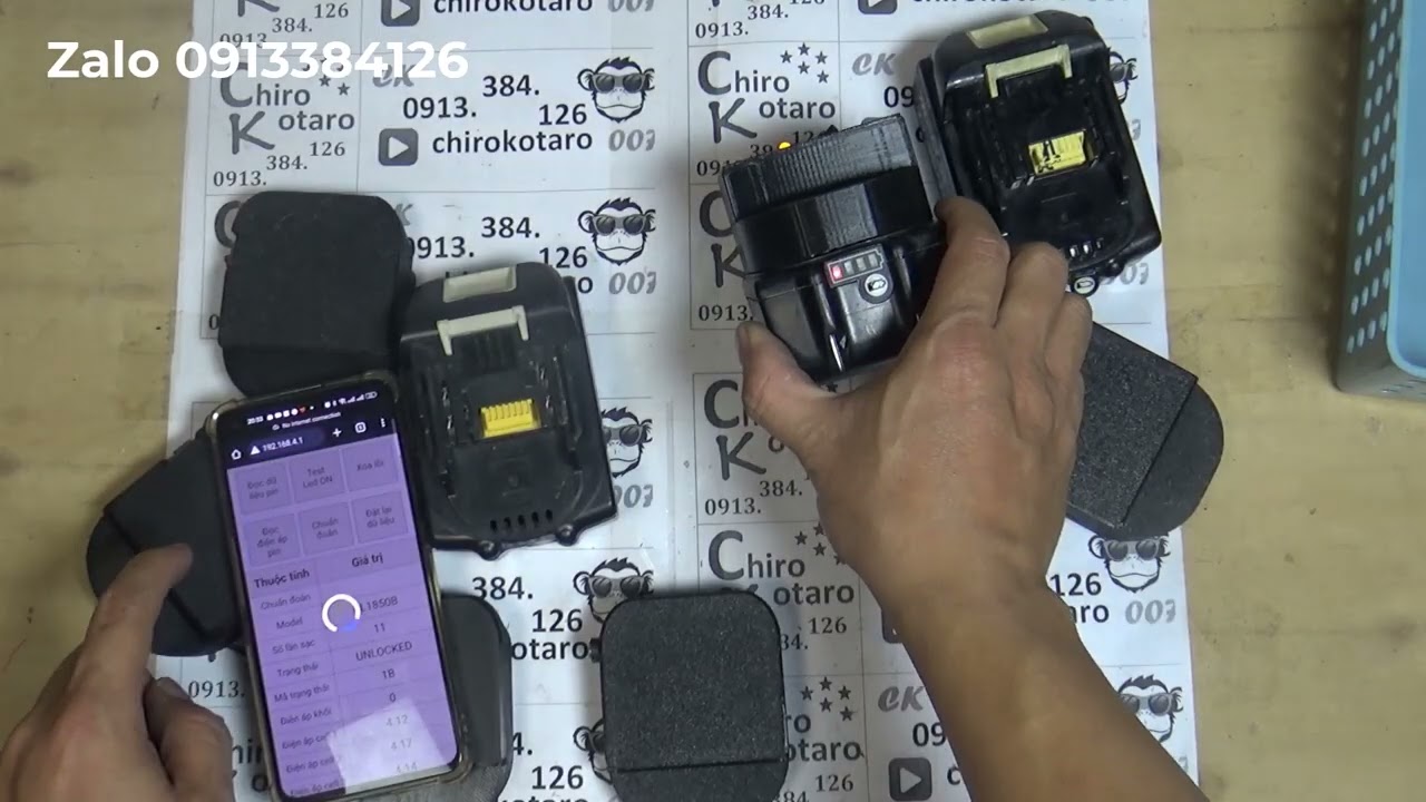 [Chiro Kotaro] Tool reset lỗi pin Makita 14-18V đời từ 2021 (Không phải IC dài)