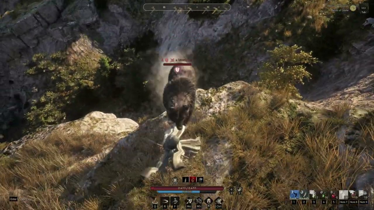 Pax Dei: Solo bear hunting