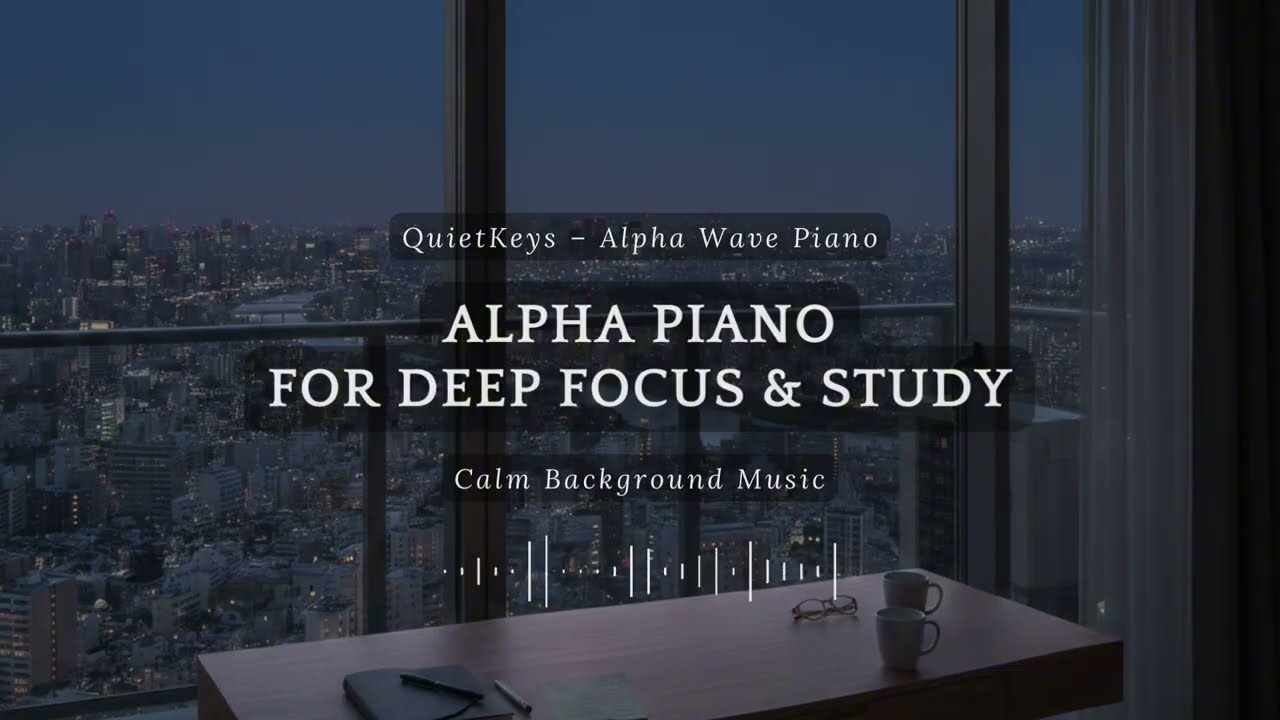 Alpha Piano for Deep Focus & Study | Calm Background Music