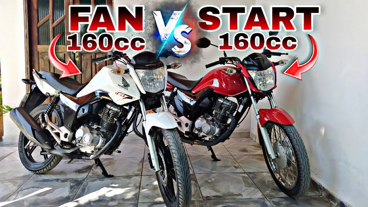 START 160 vs FAN 160: Qual é a Melhor Escolha? PRINCIPAIS DIFERENÇAS.