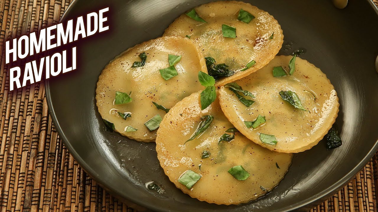 Homemade Ravioli - Ravioli Recipe Indian Style - Mushroom Ravioli - Easy Ravioli Recipe - Bhumika