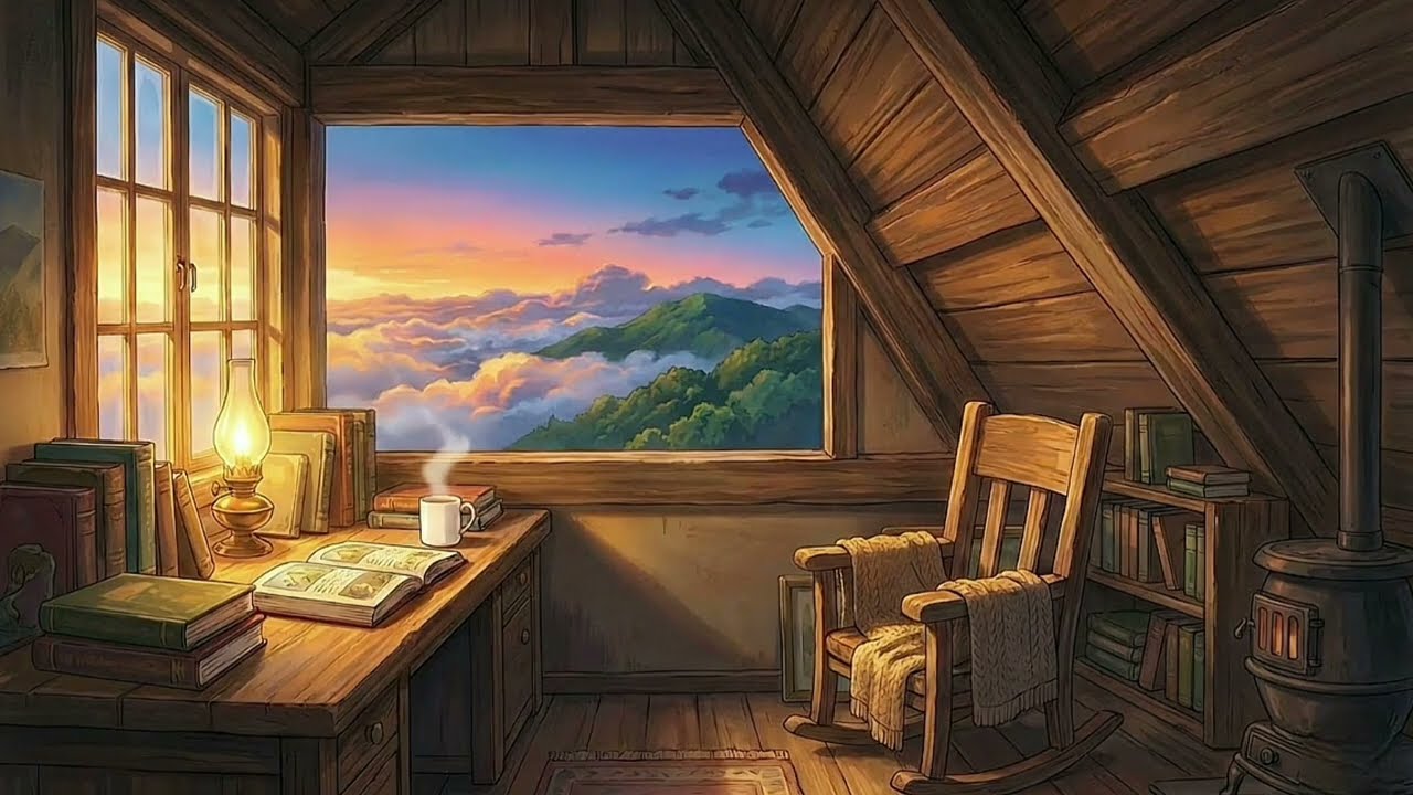 Soft Piano Inside an Anime Moment ☁️ for Study, Sleep, Relaxation