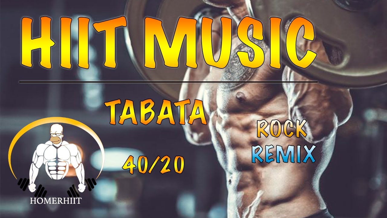 HIIT WORKOUT MUSIC - 40/20 - ROCK REMIX - TABATA SONGS