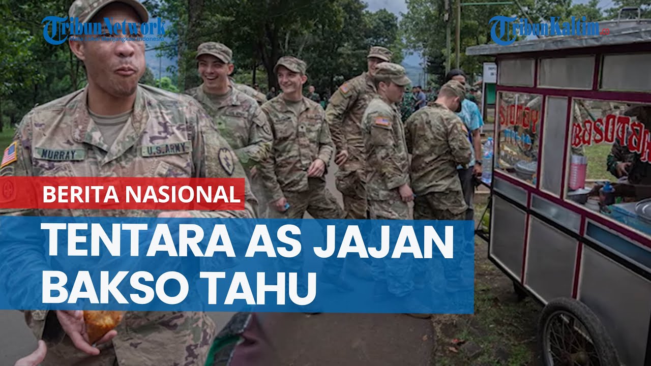 Momen Unik, Tentara AS Tampak Mengantre Jajan Bakso Tahu di Pinggir Jalan, Bayar Pake Dollar