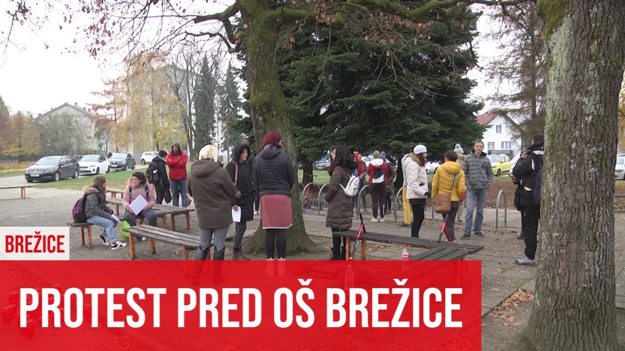BREŽICE: Protest pred osnovno šolo