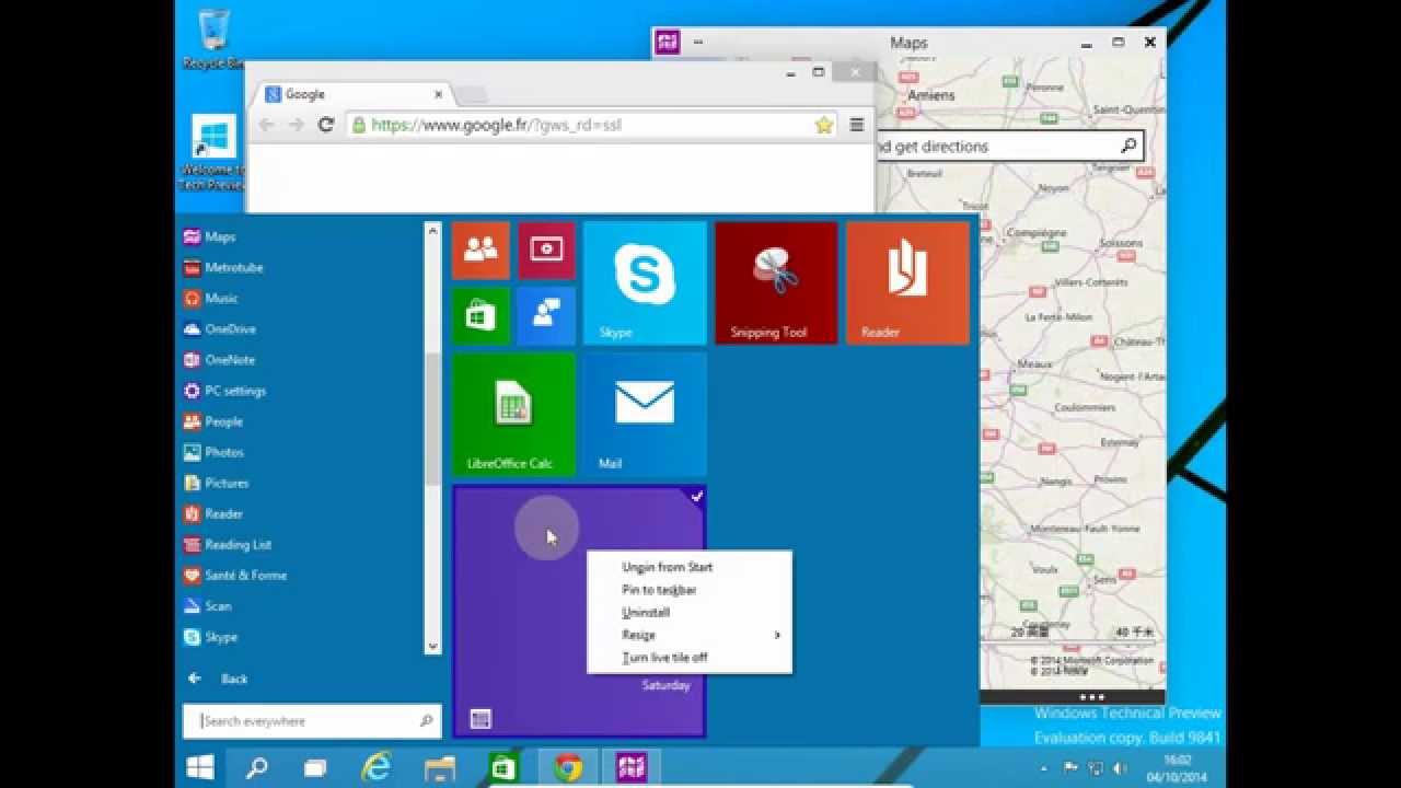 Windows 10 technical preview - Presentation et Prise en main