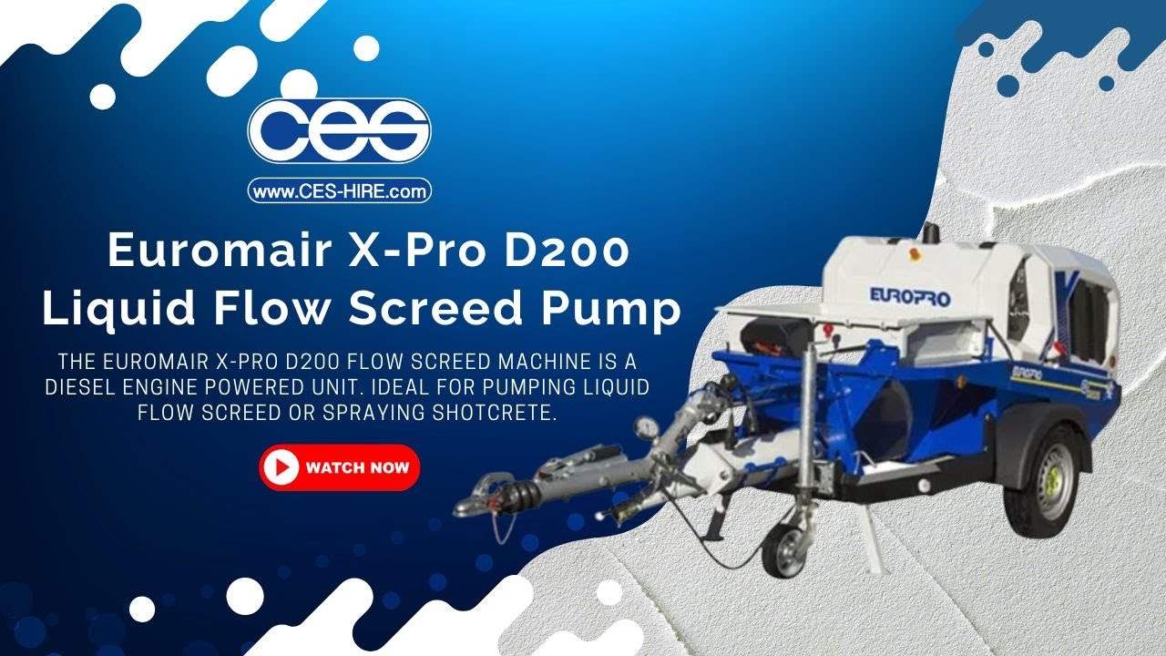 Euromair X-Pro D200 Liquid Flow Screed Pump