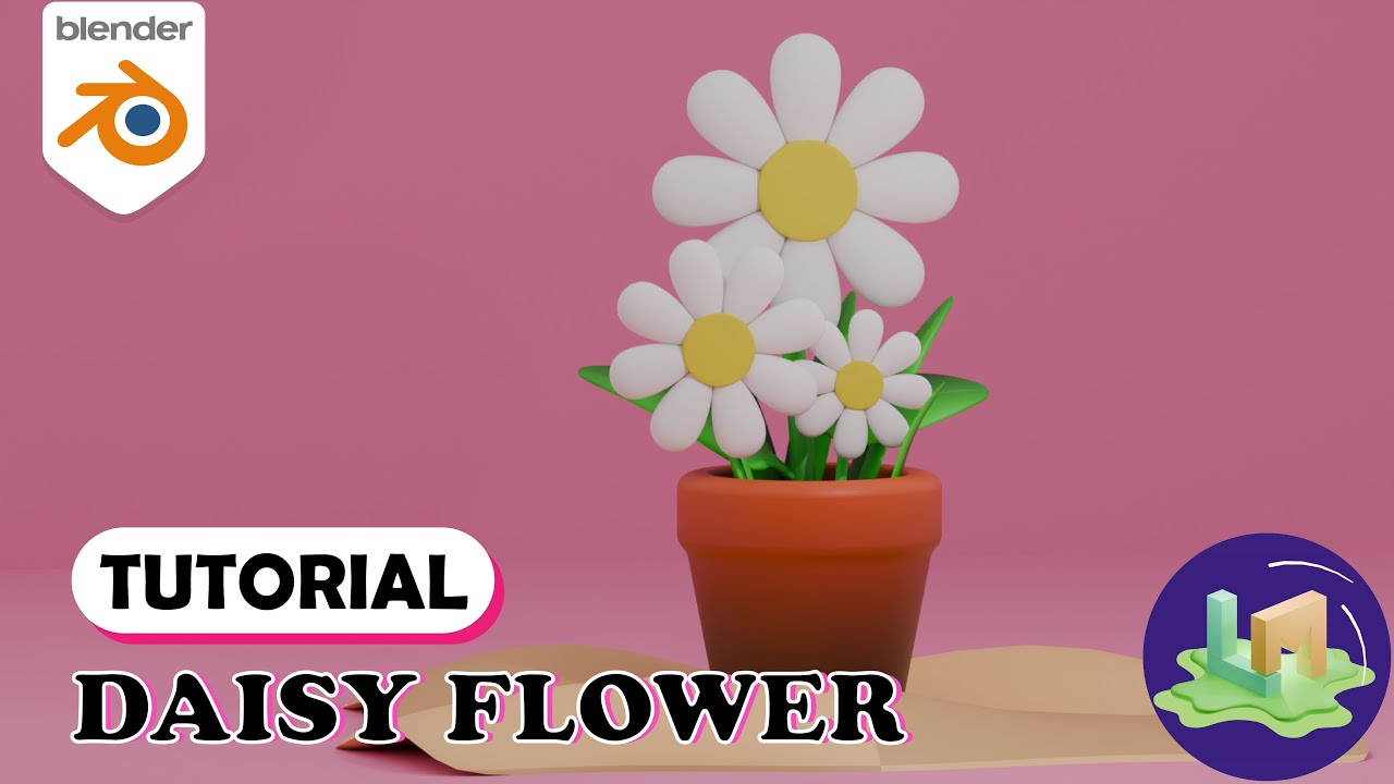 Blender (4.5) Tutorial I Daisy Flower