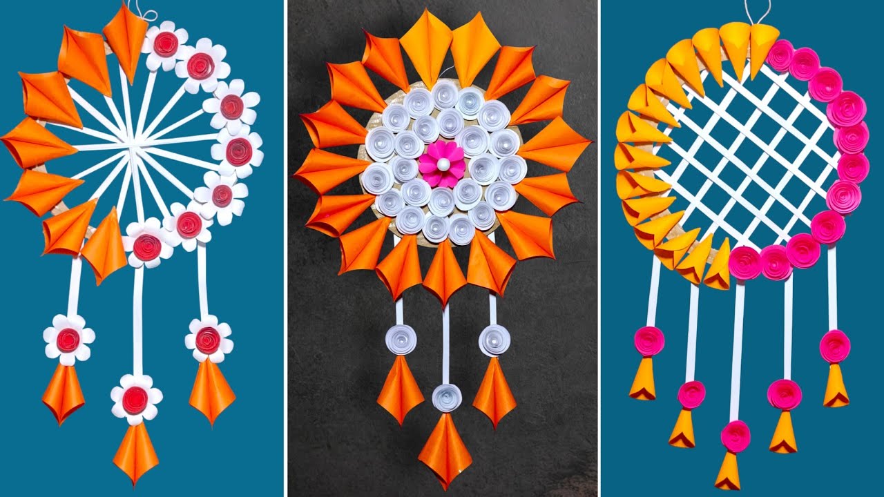 Unique Wall Hanging Craft Ideas / Home Decorations With Paper / DIY Wall Hanging / Skyra Craft