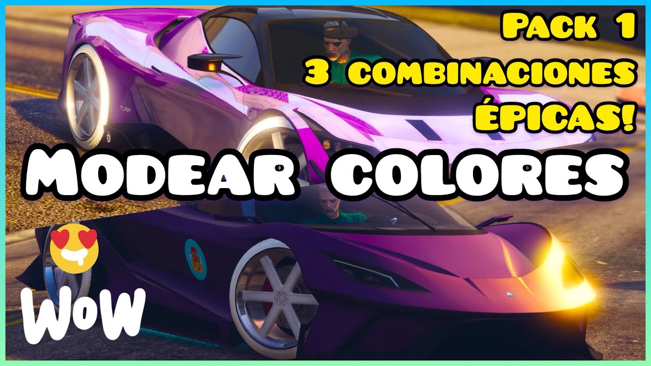 MODDED PAINT JOBS - COMO COMBINAR Y MODEAR COLORES Y PITURAS EN GTA 5 - PINTURAS 4D Y MATE NACARADO