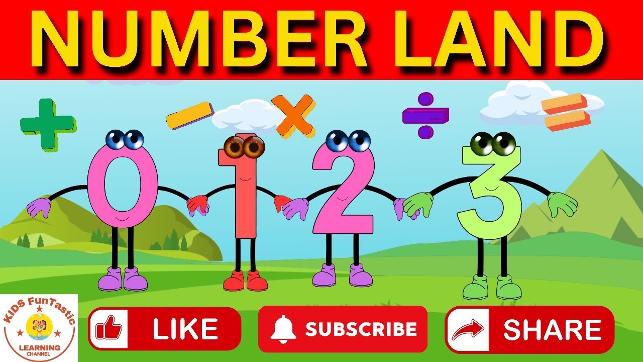 Number Lands Adventure | Kids FunTastic Learning Channel