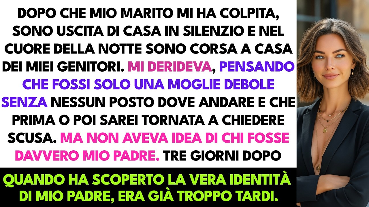 Dopo Che Mio Marito Mi Ha Colpita, Sono Fuggita Dai Miei Genitori — Non Sapeva Chi Era Mio Padre