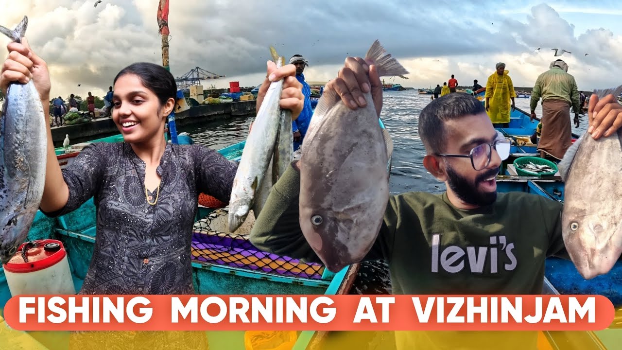 Fishing Morning at Vizhinjam Harbour ☺️ | മീൻ അച്ചാർ ഇട്ടു മുംബൈയിൽ കൊടുത്തു വിട്ടു 🥰