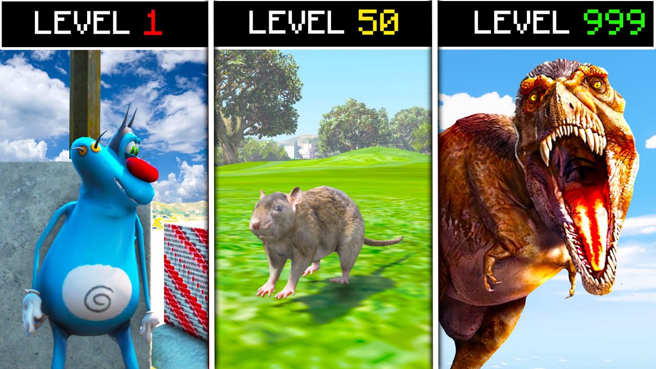 Playing As Every Animal with OGGY & JACK in GTA 5