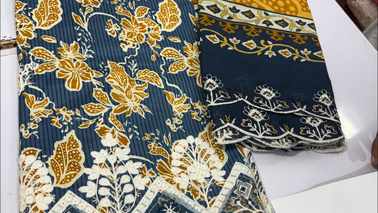 Cotton suits with embroidery Dupatta 1250-/ free shipping @9058127096