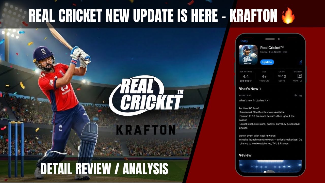 REAL CRICKET NEW UPDATE IS HERE | KRAFTON | ELITE PACK OPENING | DETAIL ANALYSIS