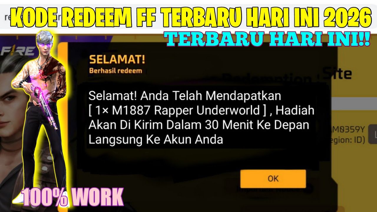 KODE REDEEM FREE FIRE TERBARU 19 MARET 2026 HARI INI