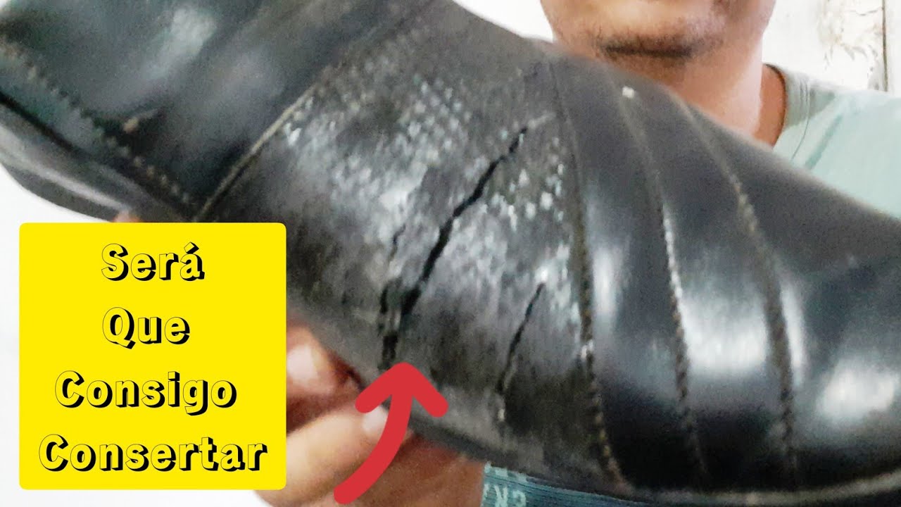 faça você mesmo, consertando sapato social