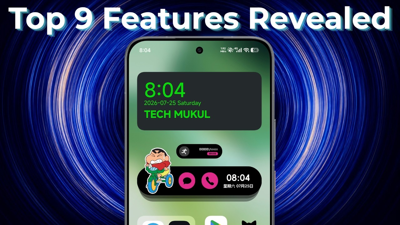 HyperOS 4 - Top 9 Features: Glass Effect, Stacked Widgets, New Lock Screen Notifications And More