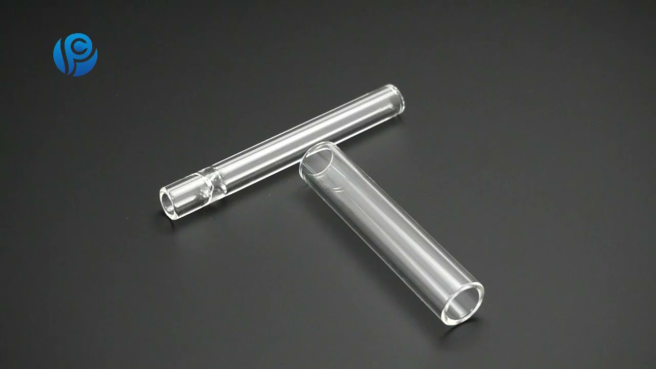 Customized glass straight tube one hitter smoking pipe